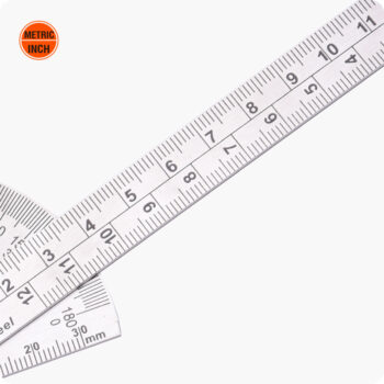 Stainless Steel Bevel Protractor (90x150mm)