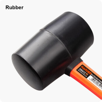 Rubber Mallet with Fiberglass Handle (680g/24oz) - Image 2