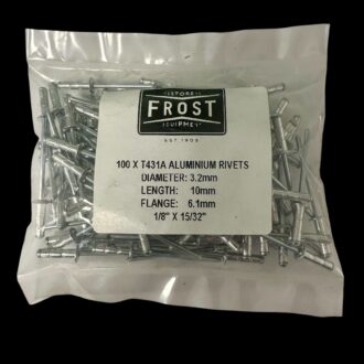 ALUMINIUM RIVETS 1/8" x 15/32" (3.2mm x 10mm)