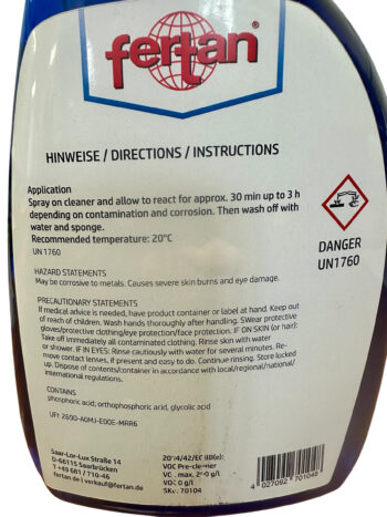 Fertan Aluminium & Stainless Steel Cleaner - Image 2