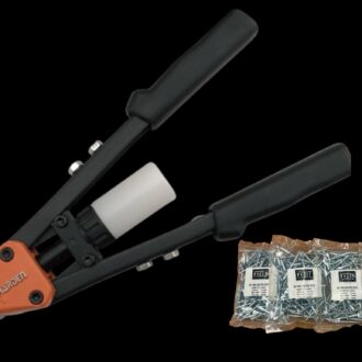 Rivet Gun Bundle – Harden 13″ Heavy-Duty Double Arm Riveter + 4 Bags of FROST Rivets