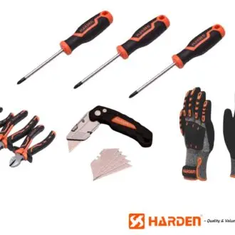 Harden Workshop Essentials Bundle – Screwdrivers, Pliers & Gloves