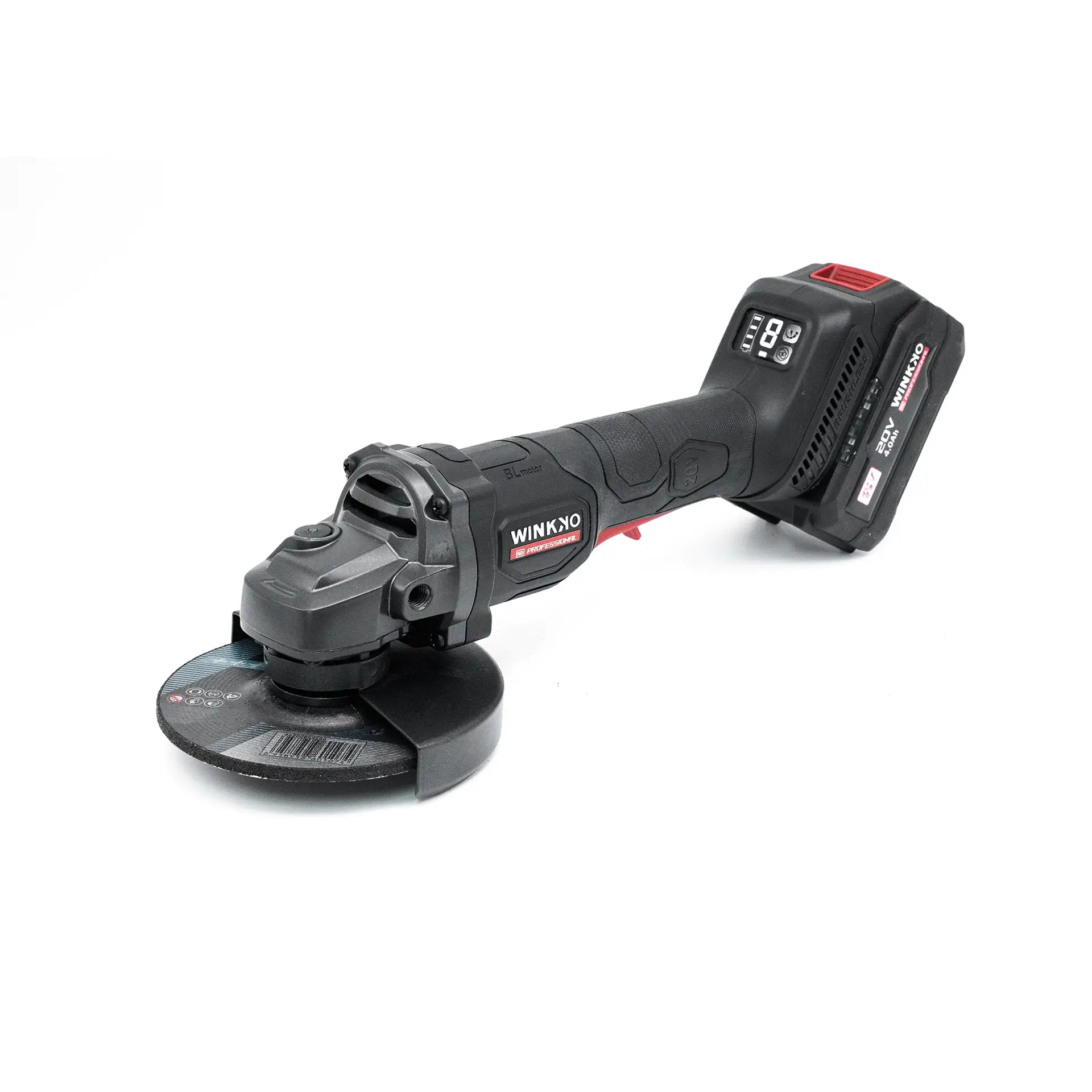 20V Cordless Angle Grinder – 125mm (5") Brushless with 2 x 4.0Ah Battery + 1 x 4A Battery Charger - Image 5