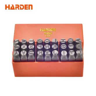 Harden 27pc 8mm Steel Letter Punch Set – A–Z Alphabet Stamps for Metal & Wood Marking