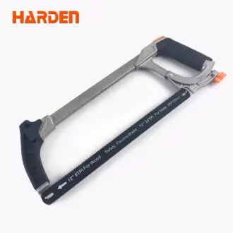 Harden 12" (304mm) Aluminium Hacksaw Frame – Professional High-Tension Saw with Soft-Grip Front & D-Handle