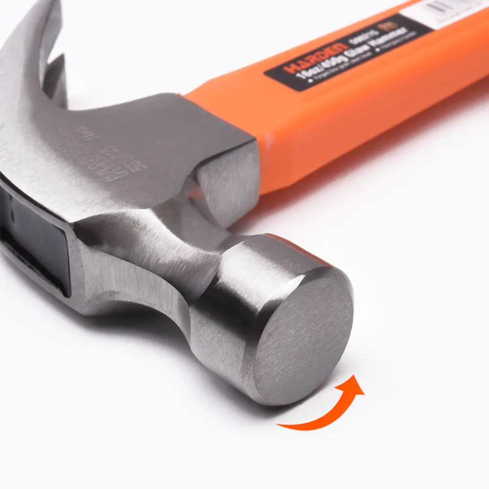 Harden 450g (16oz) Claw Hammer with Fiberglass Handle – Heavy Duty Anti-Slip DIY Hammer for Construction & Home Repairs - Image 3