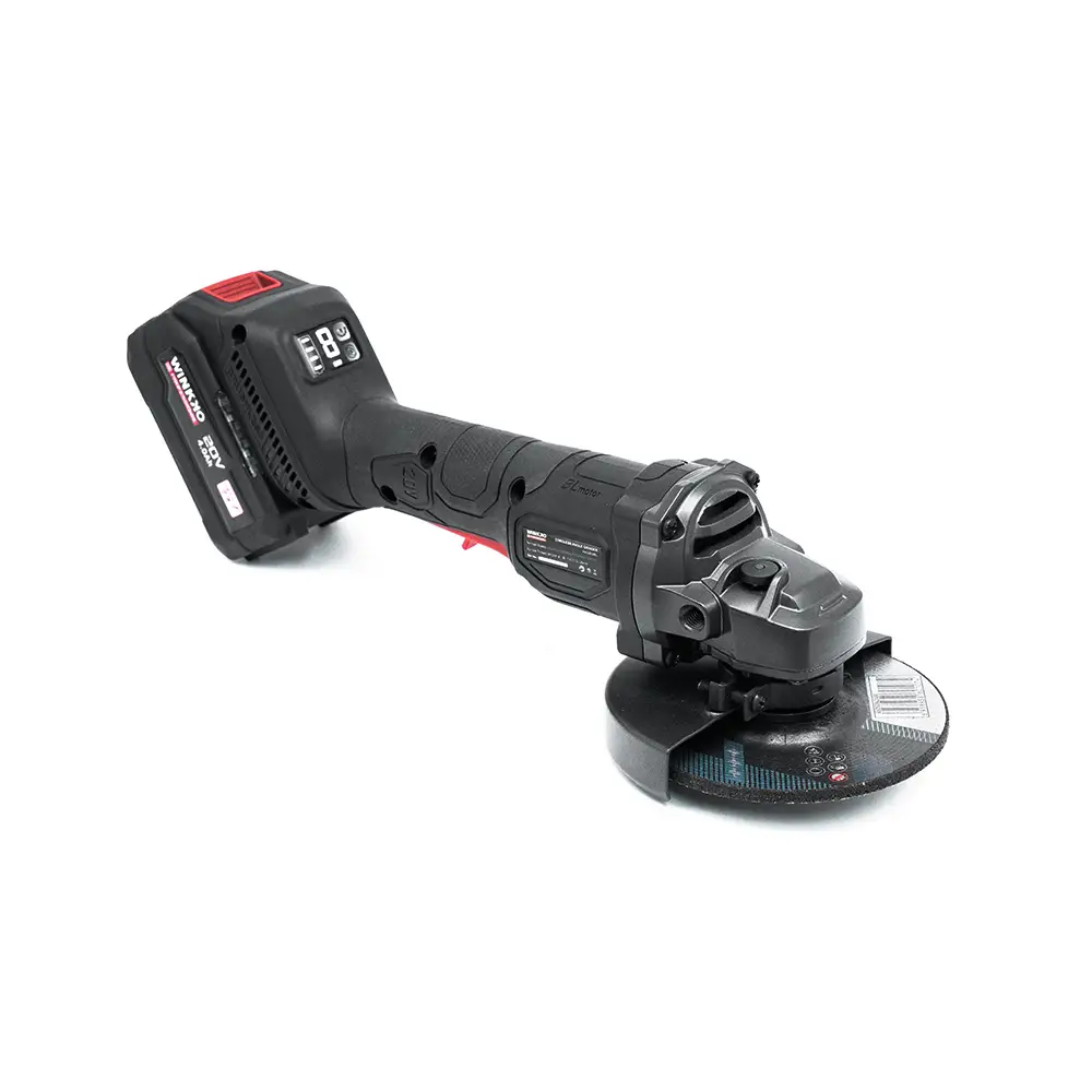 20V Cordless Angle Grinder – 125mm (5") Brushless with 2 x 4.0Ah Battery + 1 x 4A Battery Charger - Image 3