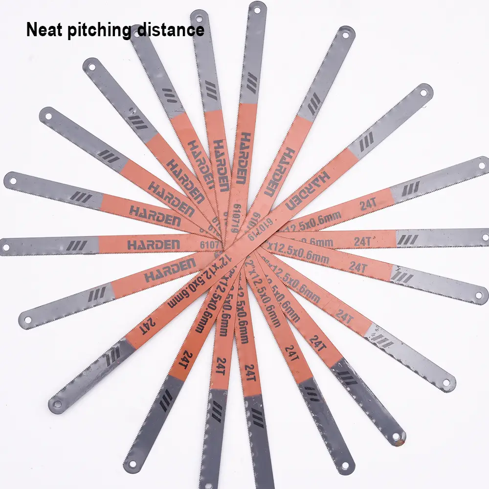 Harden 10pcs 12" High Carbon Steel Hacksaw Blades – 24 TPI Metal & Plastic Cutting Replacement Set - Image 5