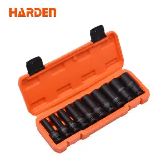 Harden 10pc 1/2" Deep Impact Socket Set – Heavy Duty Sockets for Garage & Workshop