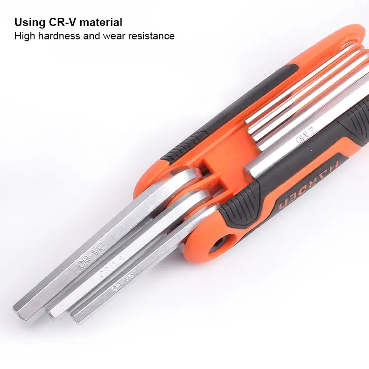 Harden 8-in-1 Folding SAE Hex Key Set – Compact Metric Allen Key Tool - Image 3