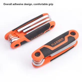 Harden 8-in-1 Folding SAE Hex Key Set – Compact Metric Allen Key Tool