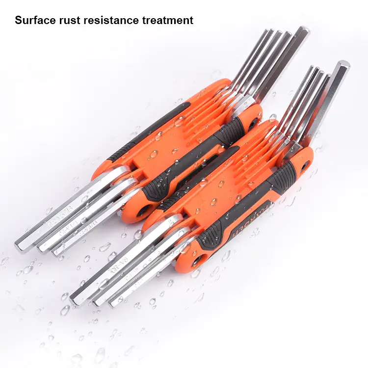Harden 8-in-1 Folding SAE Hex Key Set – Compact Metric Allen Key Tool - Image 4