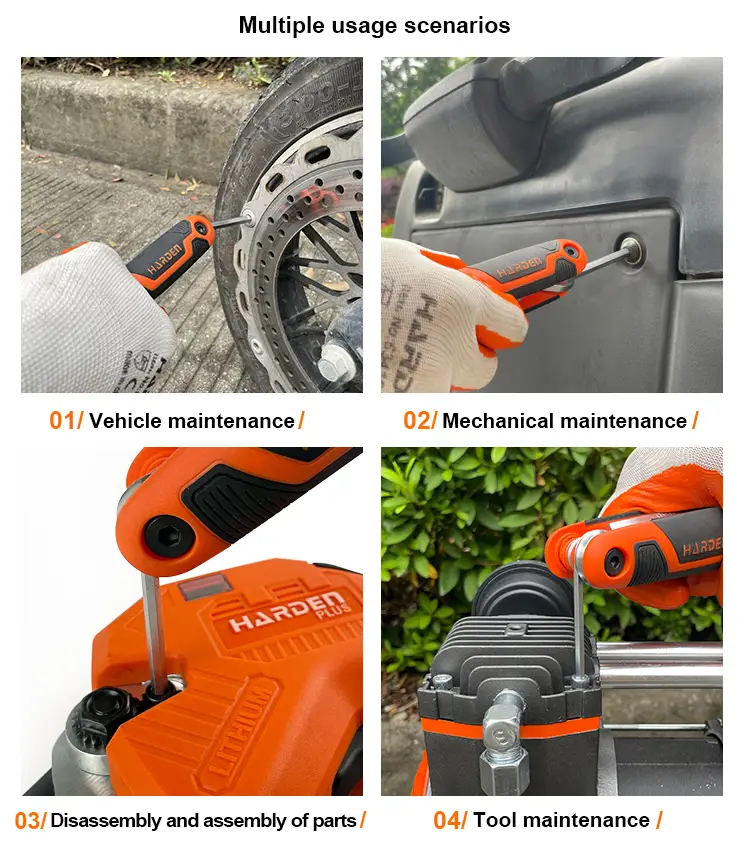 Harden 8-in-1 Folding SAE Hex Key Set – Compact Metric Allen Key Tool - Image 7