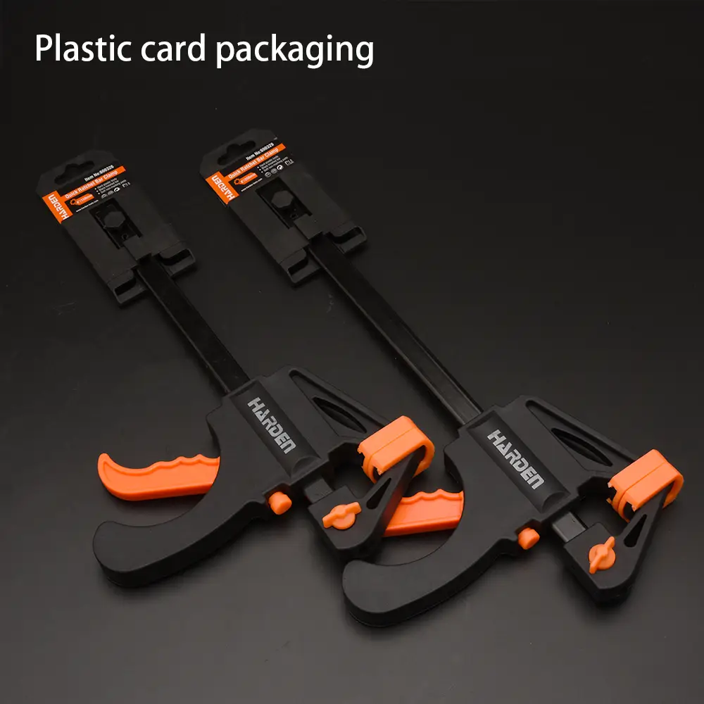 Harden Quick Ratchet Bar Clamp 4"–24" (100–610mm) – One-Handed Quick-Release Woodwork Clamp with Soft Non-Marking Pads - Image 6