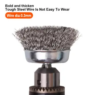 Harden 100mm Crimped Wire Bevel Brush – M14 Angle Grinder Brush for Rust, Paint & Surface Cleaning