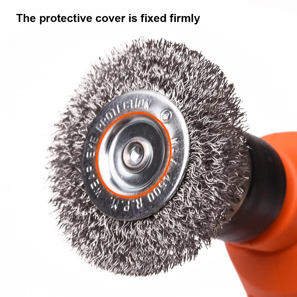 Harden 100mm Crimped Wire Bevel Brush – M14 Angle Grinder Brush for Rust, Paint & Surface Cleaning - Image 3