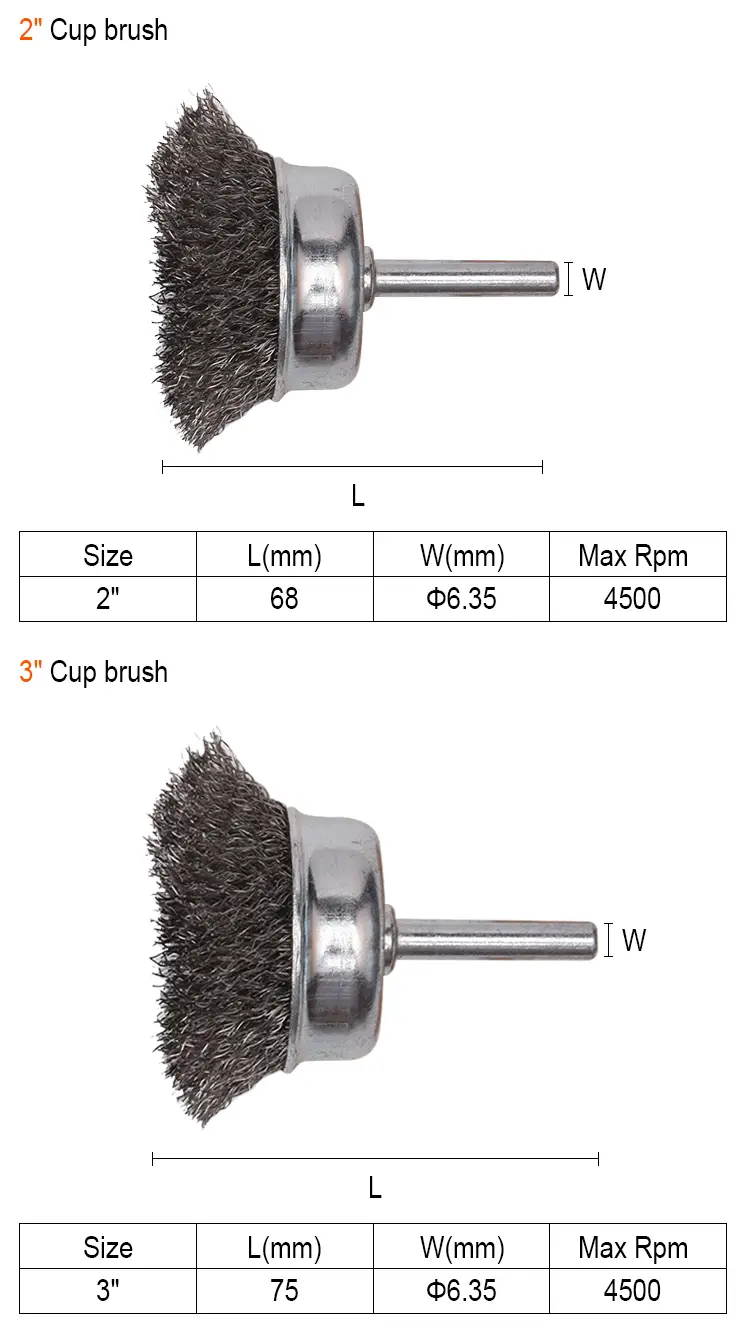 5pcs Wire Brush Set – 1/4" Hex Drill Brushes for Rust, Paint & Metal Surface Cleaning - Image 6