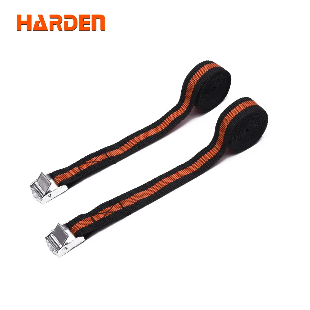 2Pcs Ratchet Tie Down Set – Heavy Duty Cargo Lashing Straps for Secure Transport of Loads, Trailers, Vans & Trucks (25mm x 2.5m)