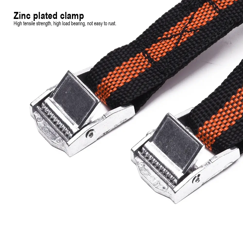 2Pcs Ratchet Tie Down Set – Heavy Duty Cargo Lashing Straps for Secure Transport of Loads, Trailers, Vans & Trucks (25mm x 2.5m) - Image 2