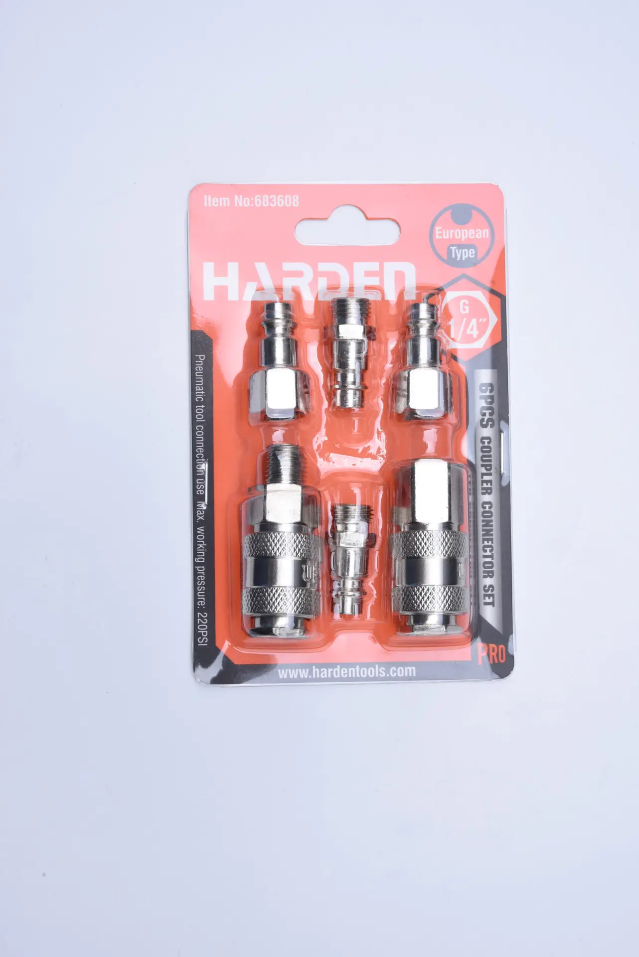 6pc Steel Coupler Connect Set – Heavy Duty Quick Connect Air Fittings for Compressors, Pneumatic Tools & Workshop. - Image 2