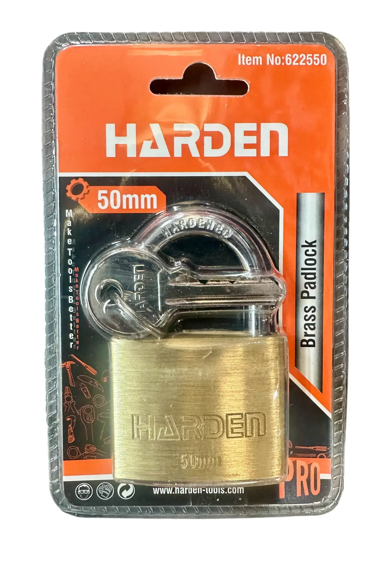 Classic Heavy Duty Brass Padlock x 50mm