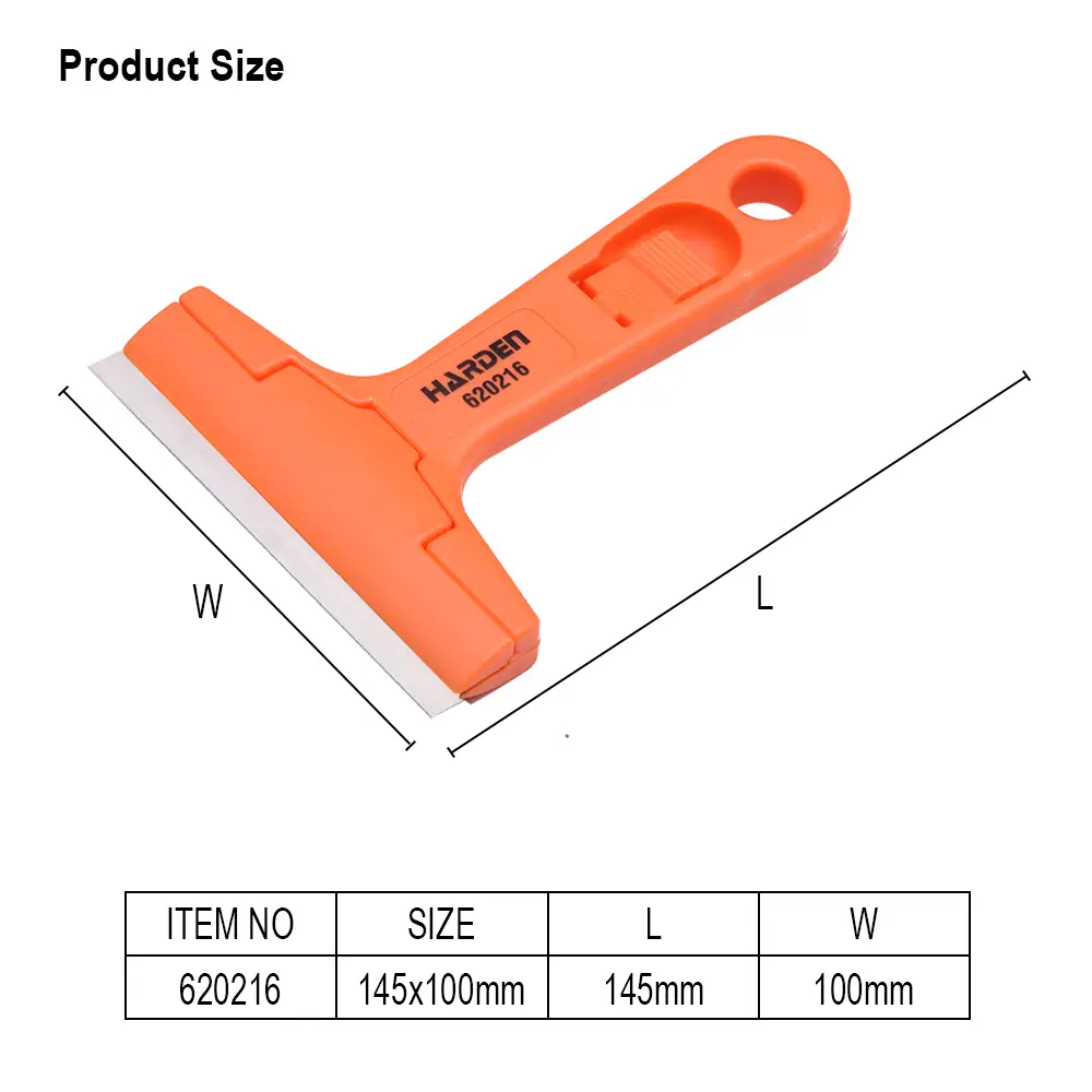 Plastic Scraper with Replaceable Blades (145mm x 100mm) - Image 4