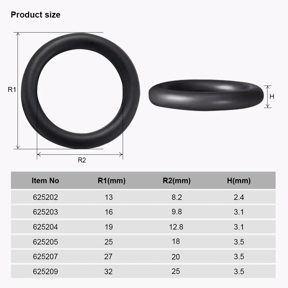 Sealing O Ring Sets - 6 Different Sizes - Choose your size by clicking one of the boxes below. - Image 4