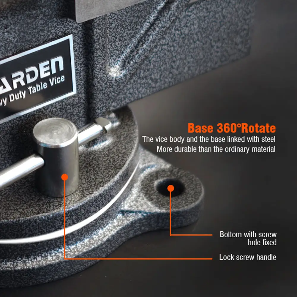4" Heavy Duty Table Vice – Adjustable Bench Vice for Workshop & Precision Clamping - Image 3