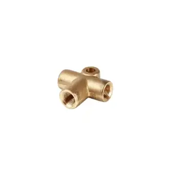 BRASS 3/8" x 24 ( 3- WAY) CONNECTOR