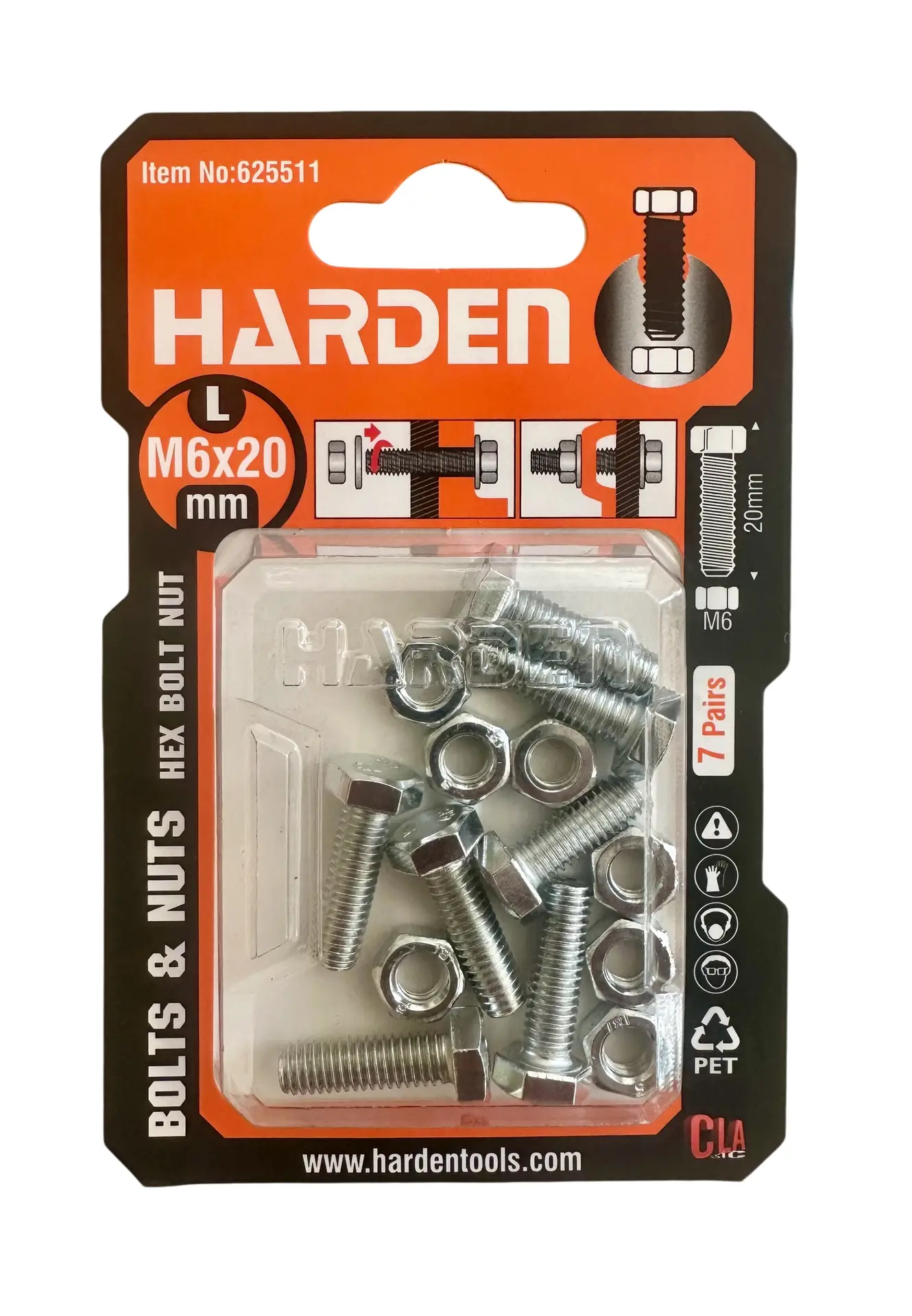 Nut & Bolt HEX Sets - 8 Different Sizes - Choose your size from the dropdown below