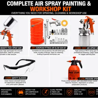 Harden Complete Air Spray Painting & Compressor Kit