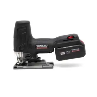 HJS201BL 20V Brushless Cordless Jigsaw Kit 26mm Stroke 800–3500spm – 2 x 4Ah Batteries & 1 x 4A Battery Charger