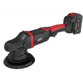 20V Brushless Cordless Dual Action Angle Polisher (150mm) + 2 x 4Ah Batteries + 1 x 4h Battery Charger.