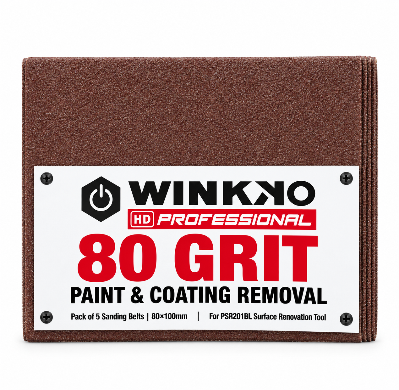 80 Grit Sanding belts for PSR201BL – 5 Pack