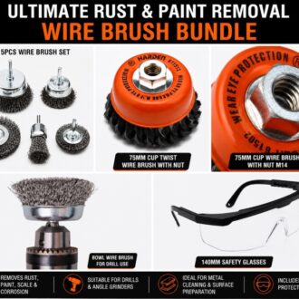 Harden Ultimate Rust & Paint Removal Wire Brush Bundle
