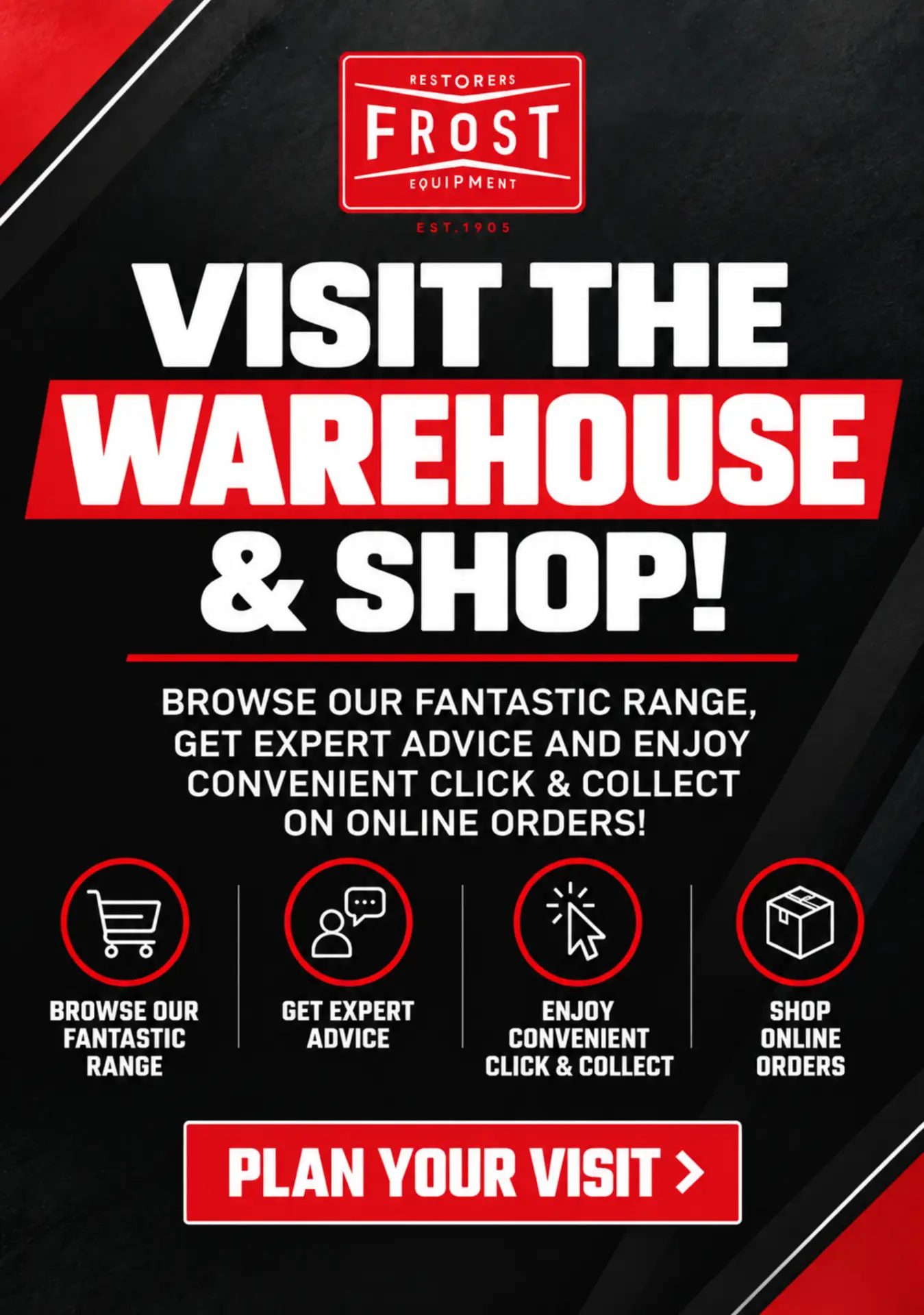 Frost Web Cards - Visit The Warehouse