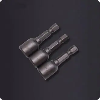 Harden 10mm Magnetic Nut Driver Set, 45mm Length, Chrome Vanadium Steel, 3-Piece Impact Ready
